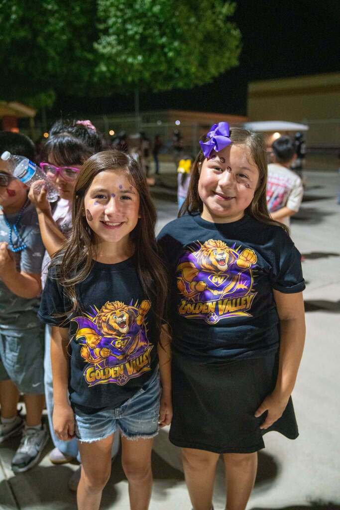 students at footbal game