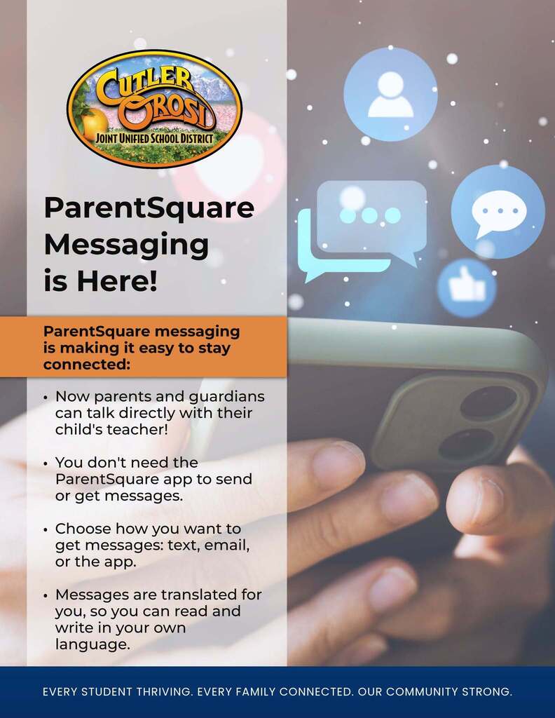parent square messaging information & features