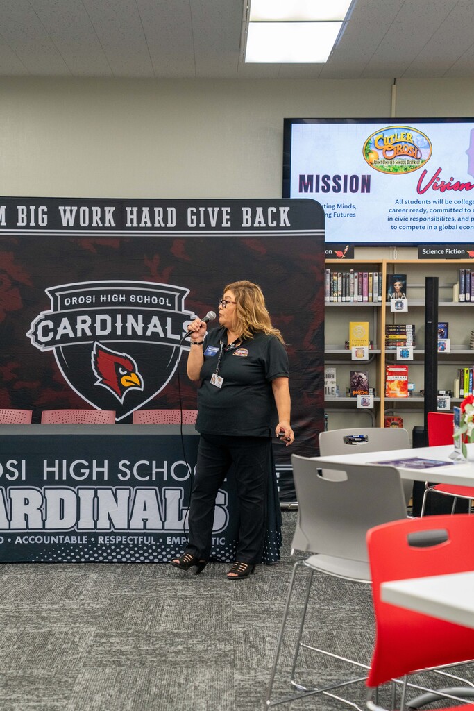 Lisa Castillo, College & Career Director at secondary redesign hosted by OHS 