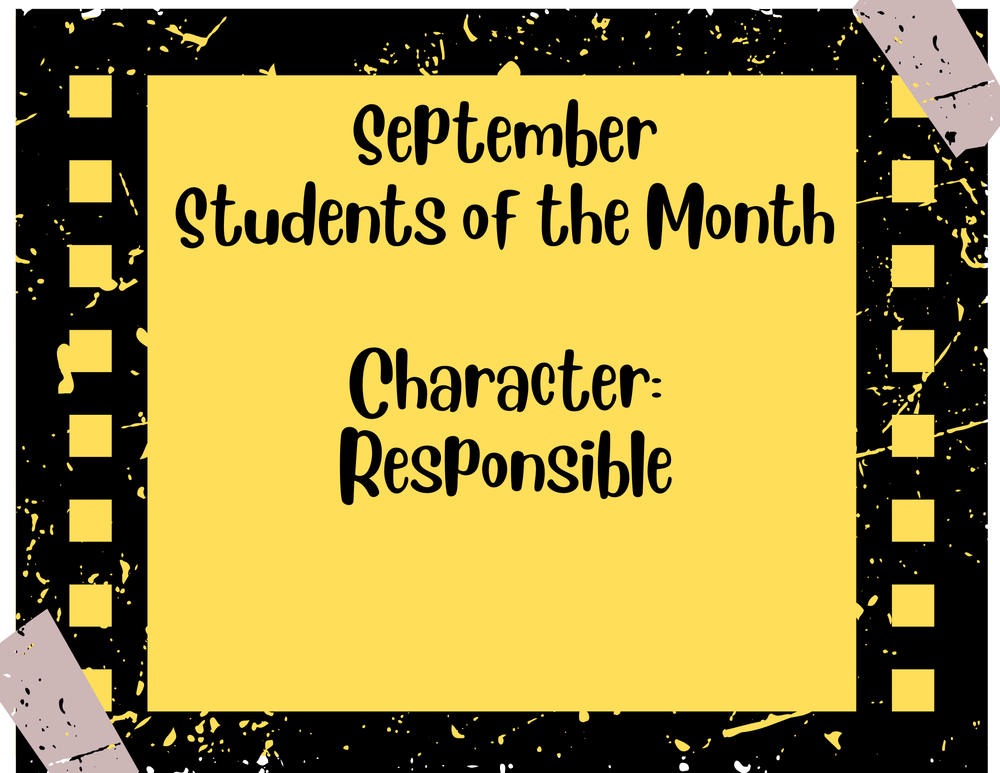 September Students of the Month