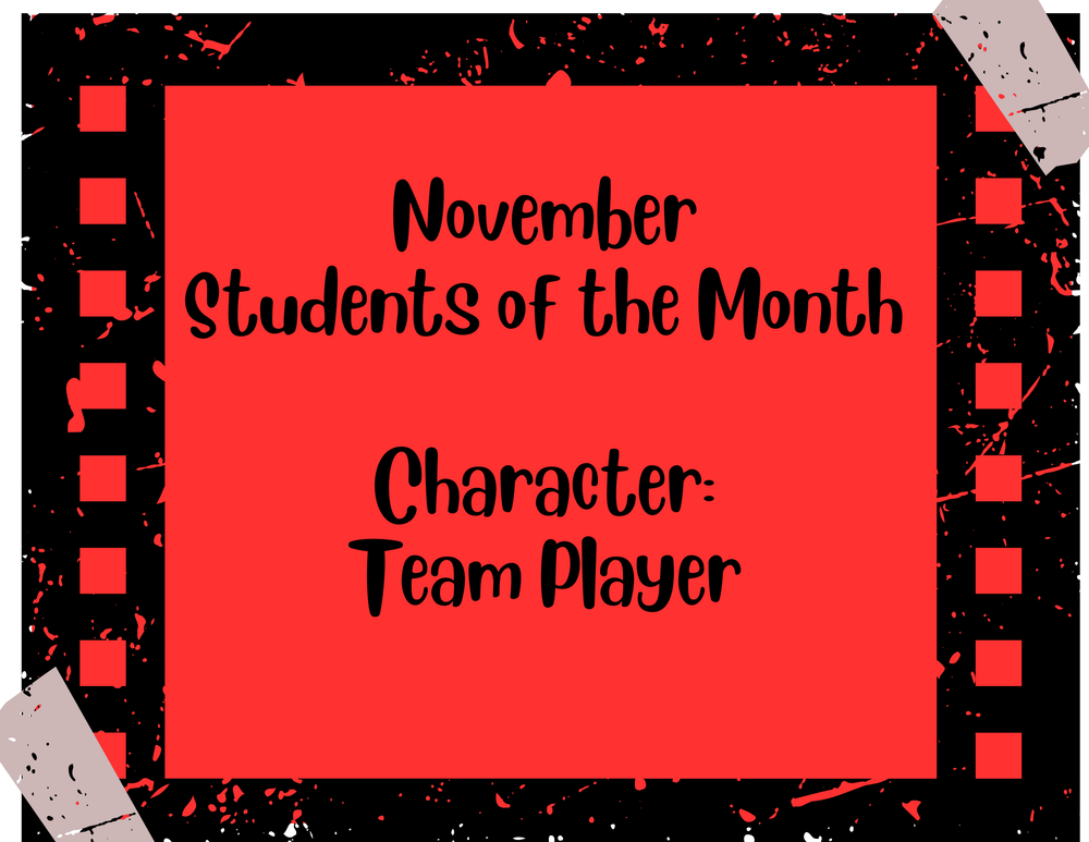 November Students of the Month