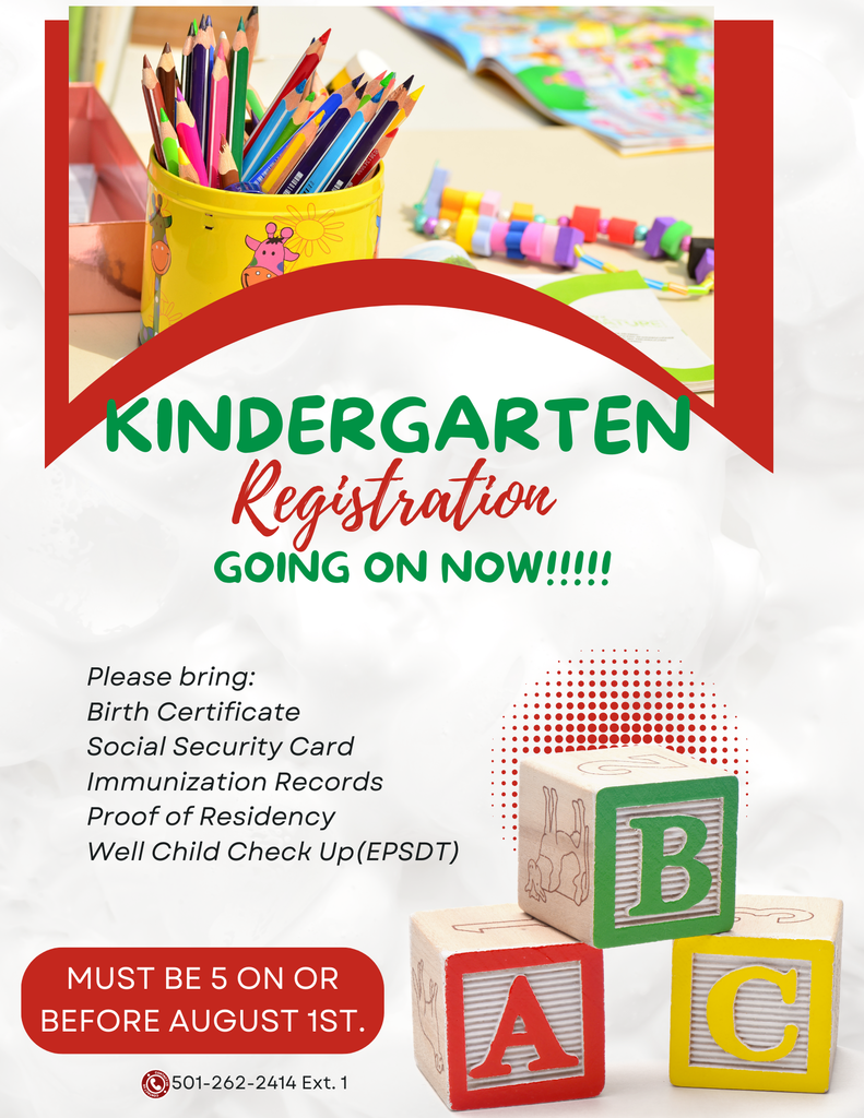 Kindergarten Registration is going on now!!!!