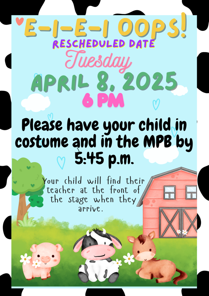 Rescheduled K-1 Music Program