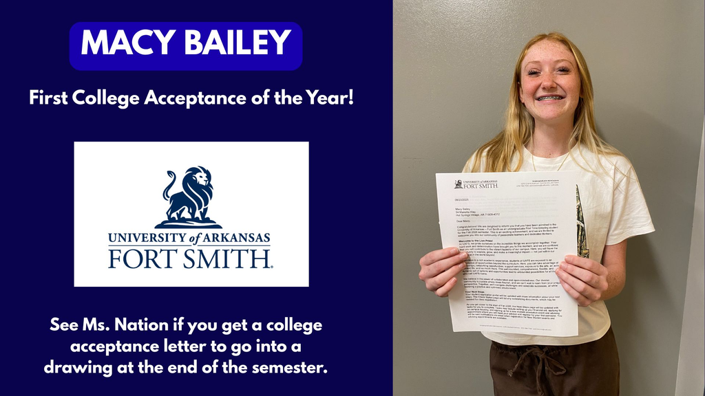Student with letter