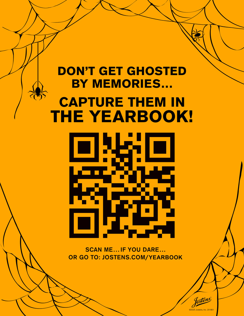 Yearbook Halloween flyer