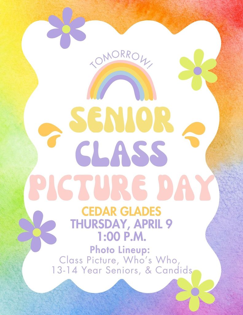 Senior Picture Day announcement