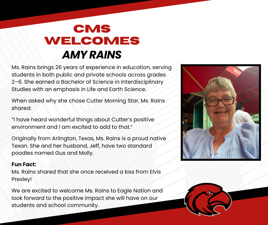 Please welcome Amy Rains