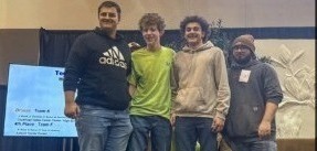 Pictured left to right: Anthony Marino, Will Bernatovicz, CHHS’s Anthony Grissman, and Joe Rozak.