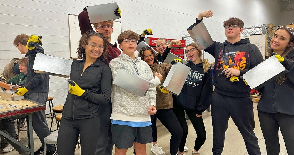 Students show off their skills. 