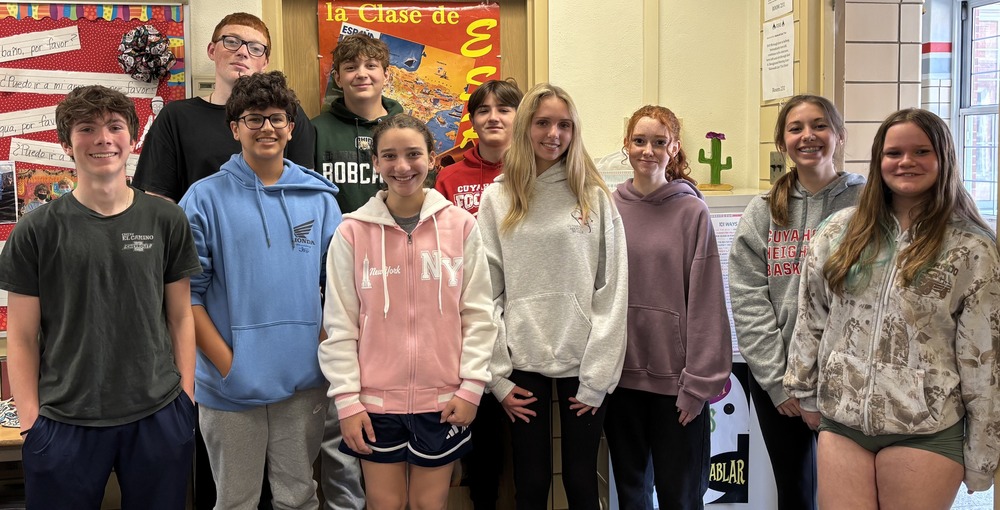These students studying spanish will travel to Puerto Rico this summer. 