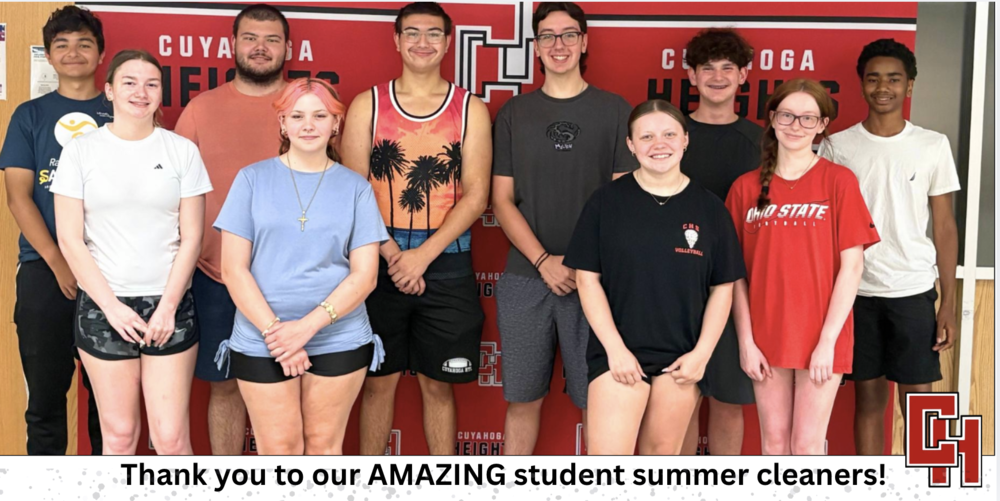 Image of student summer cleaners. 