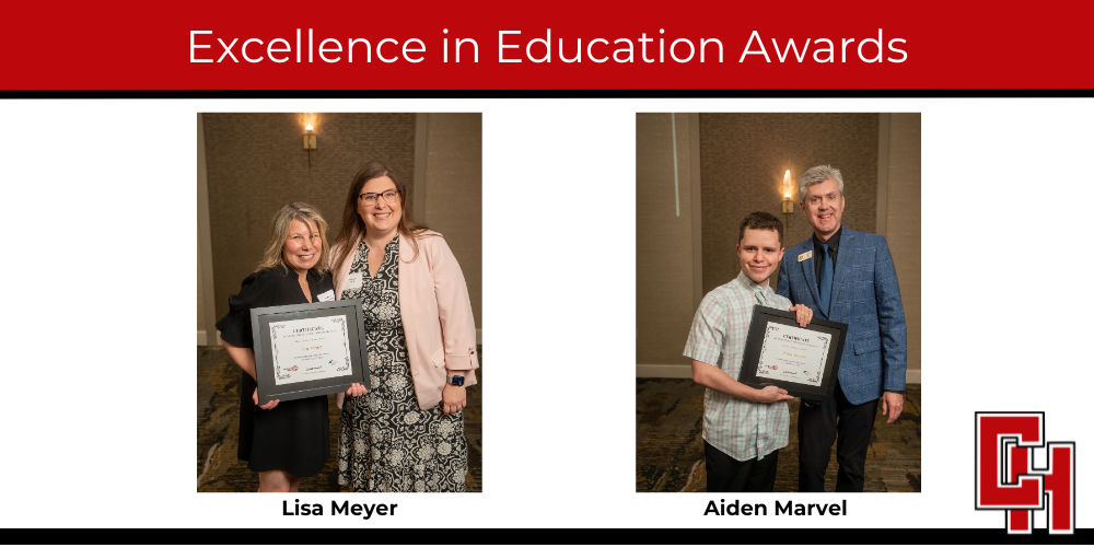 Lisa Meyer (left photo) and Aiden Marvel (right photo)