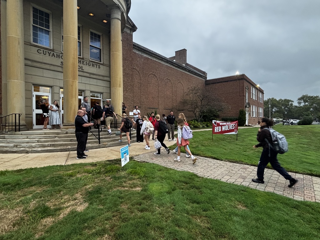 Students entering the buildings