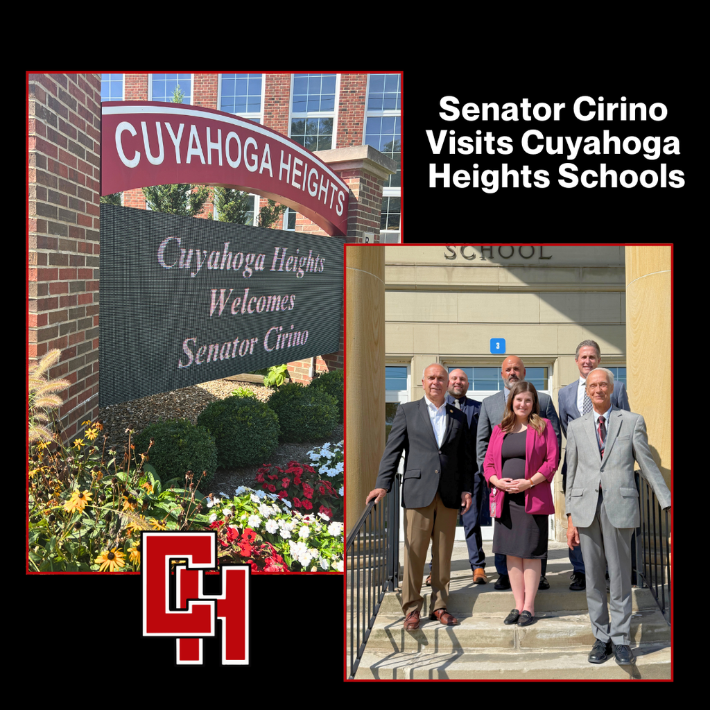 Senator Cirino Visits Cuyahoga Heights Schools 