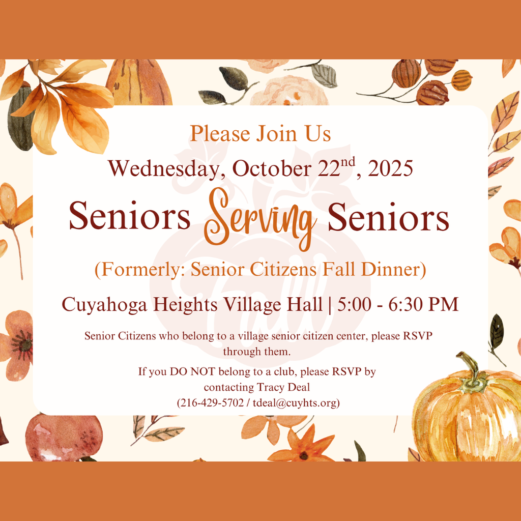 Join us for Seniors Serving Seniors—a special tradition where the Class of 2026 will serve our senior citizens a delicious meal with live music by the CHS Band. Enjoy good food, great company, and time with school administration & friends.