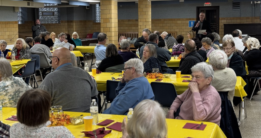 Guests heard a presentation from Superintendent Matt Young. 