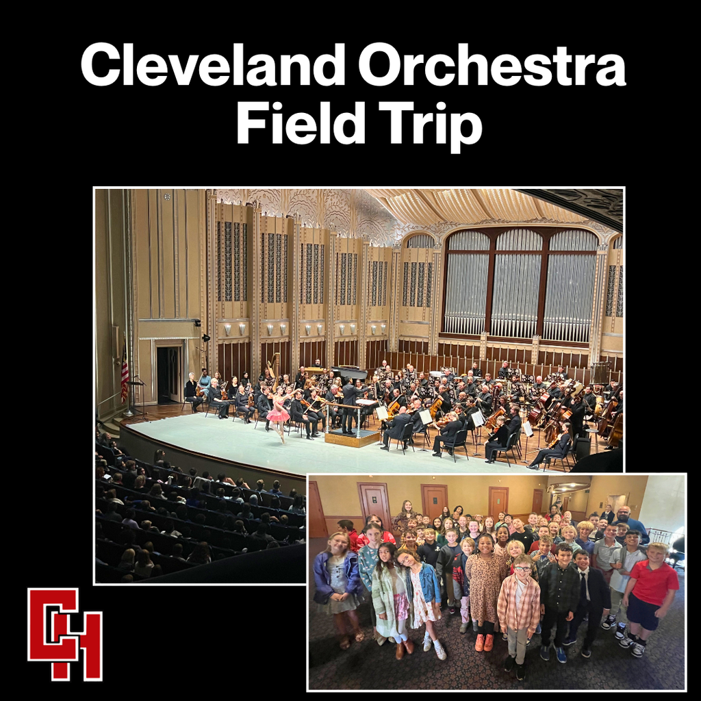 On Oct. 17, 4th graders visited Severance Music Center to see the Cleveland Orchestra, Cleveland Ballet & Inlet Dance Theater in Music in Motion—a lively journey through classical, jazz, Latin & film music. A fun, rhythmic experience!