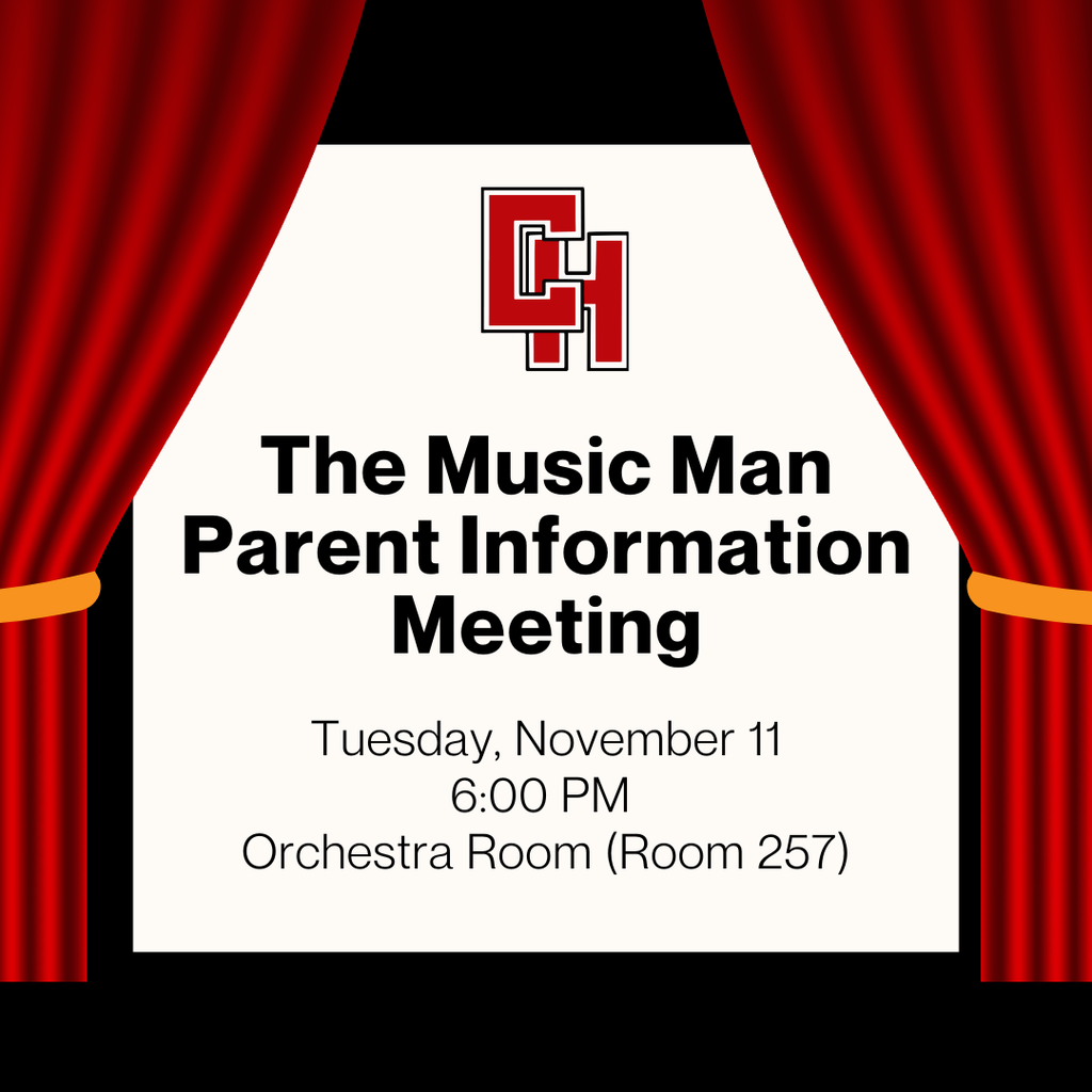 Join us for a Parent Information Meeting on Tuesday, November 11, at 6:00 PM in the Orchestra Room (Room 257).
