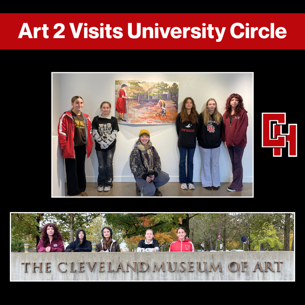 On November 3, the Art 2 class explored University Circle, touring art studios at Case Western and the Cleveland Institute of Art for an inspiring look at Cleveland’s creative community.
