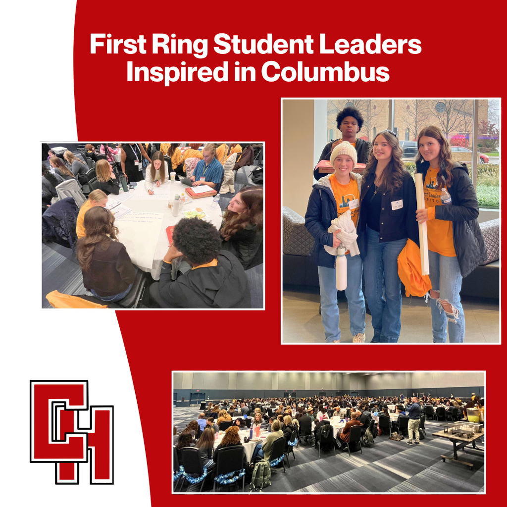 Students from First Ring Student Leadership Institute connected with peers across Columbus at the Convention Center. Keynote Erin Gruwell (Freedom Writers) inspired attendees with powerful stories. Our students engaged in discussions, identifying school issues & planning leadership projects.