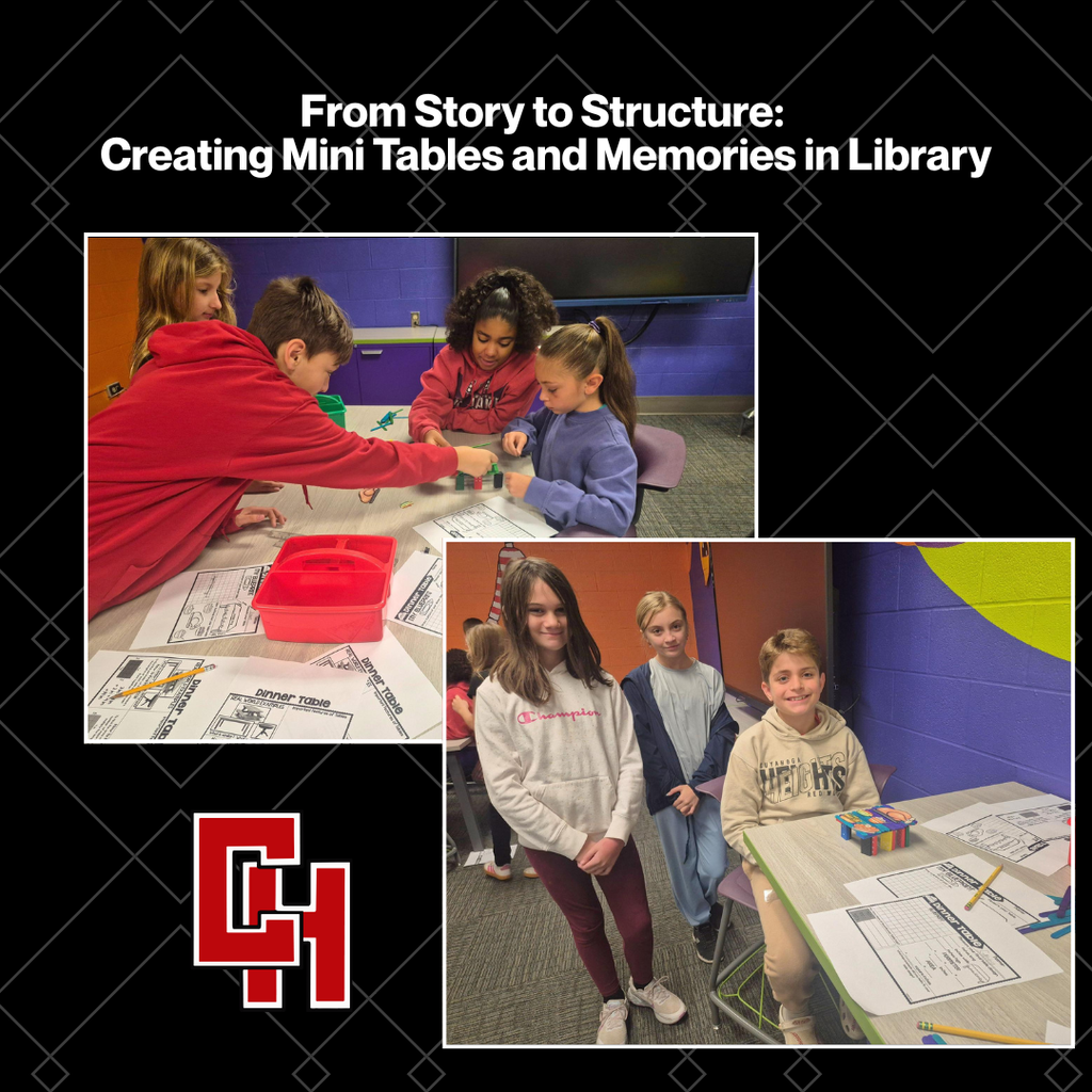 3rd & 5th graders combined storytelling & STEM this week! After reading Our Table by Peter H. Reynolds, students built mini tables using dominoes & craft sticks, then calculated perimeter & area. A perfect blend of creativity, teamwork & gratitude!