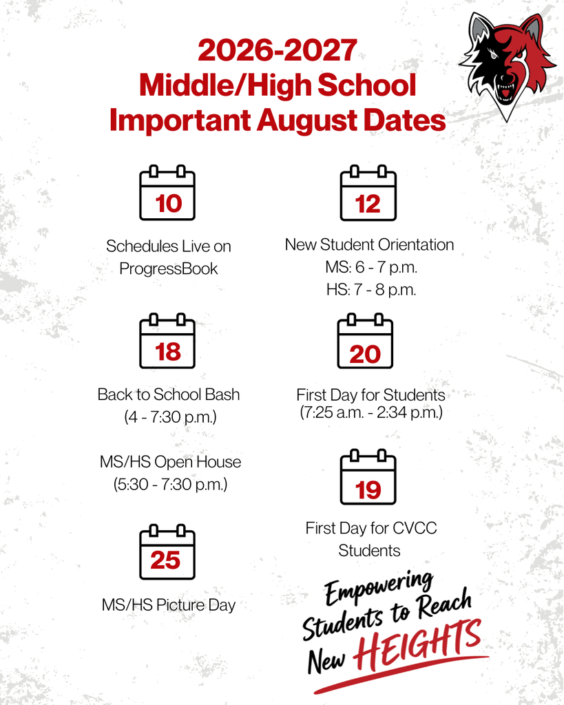 Middle School/High School Dates
