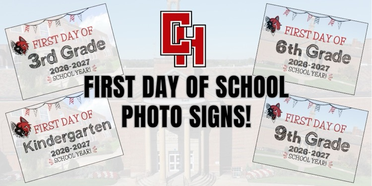 First Day of School signs 