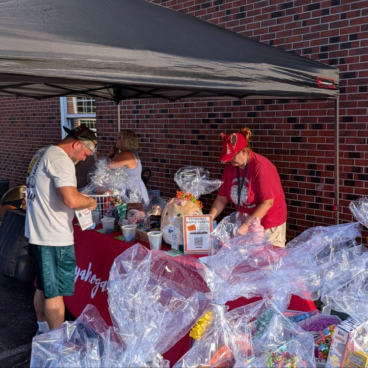 baskets at PTO tailgate 