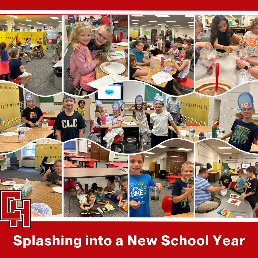 Collage of photos of 1-3 grade students in summer program