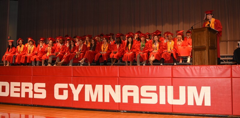 Senior Class onstage.
