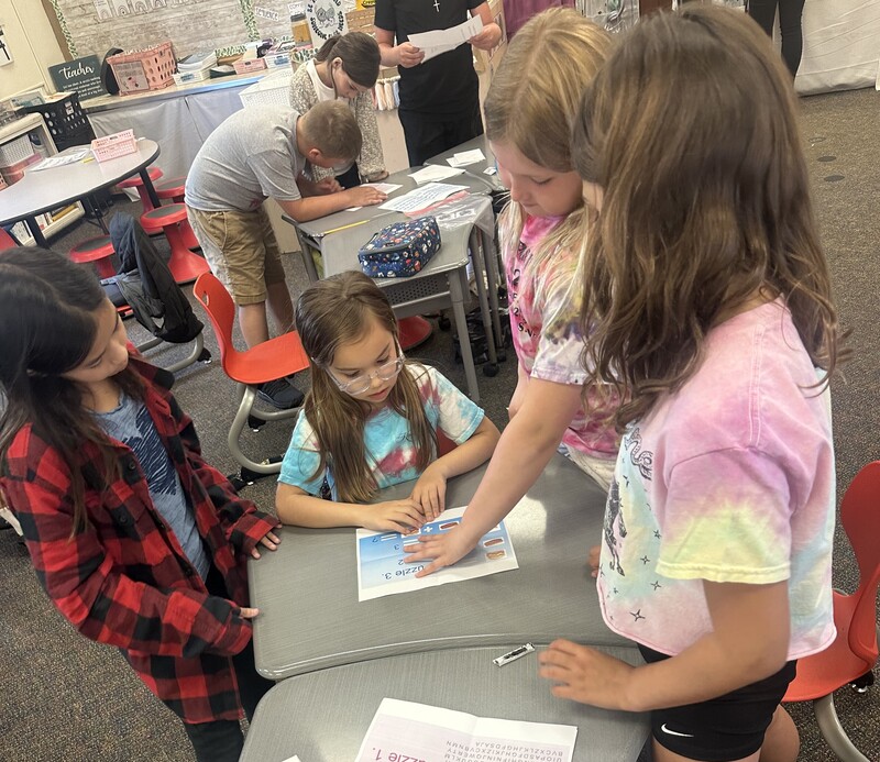 Students solve 