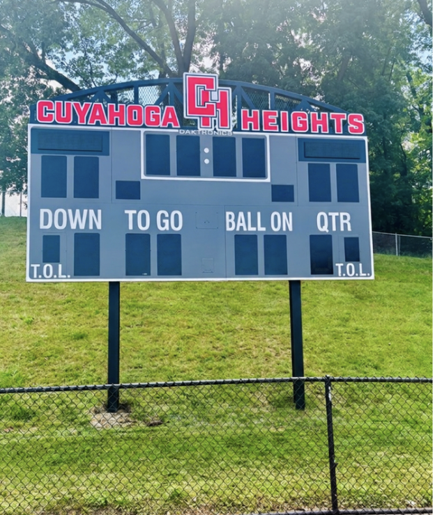 New scoreboard