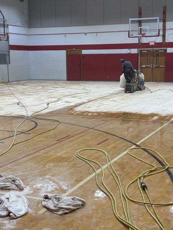 Floor refinishing