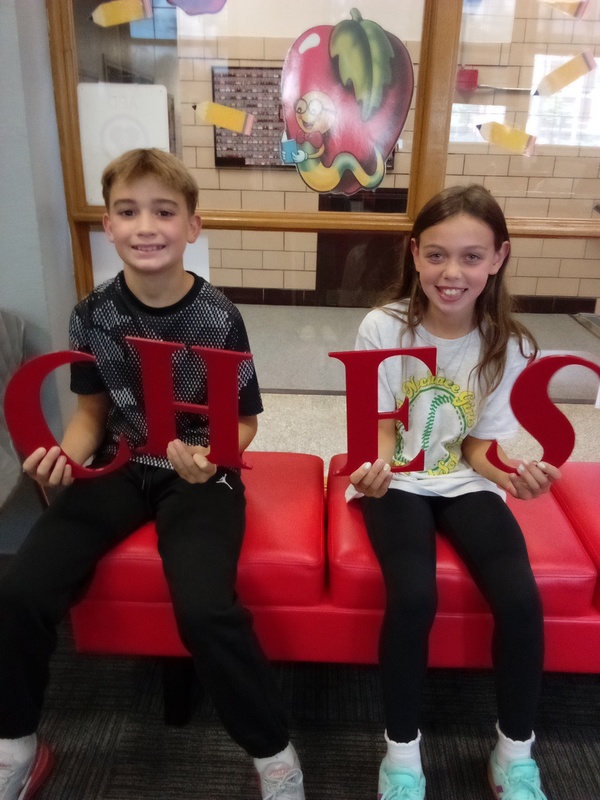 CHES Students of the Month Vincent and Talulah