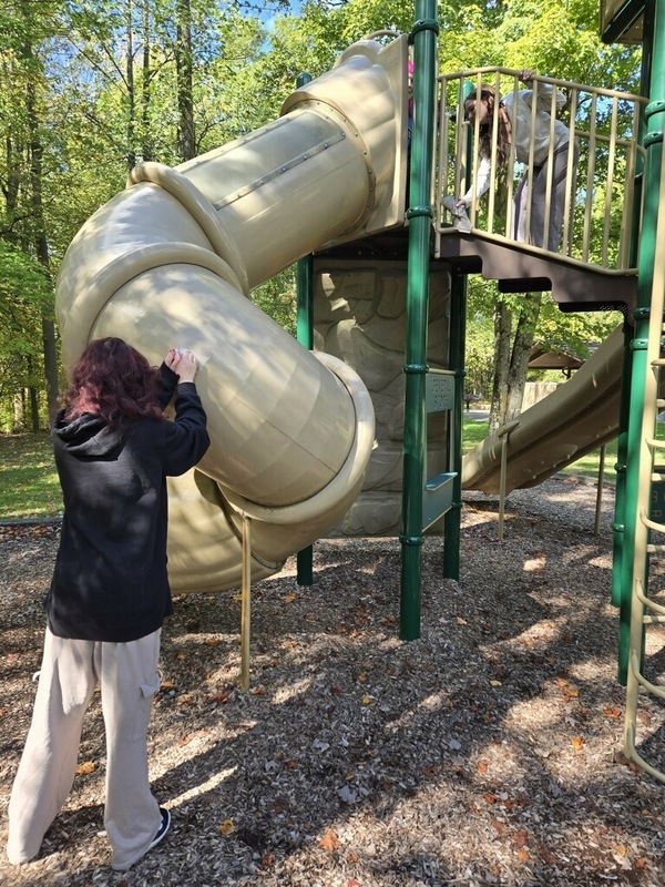Cleaning playground equipment