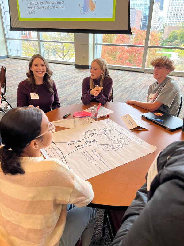 Students at workshop