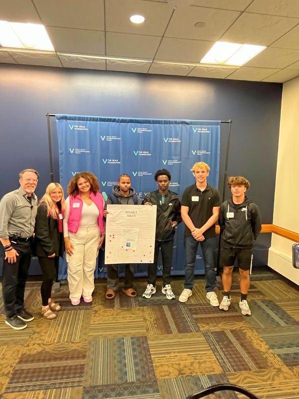 The team with the winning idea at ThinkFest.