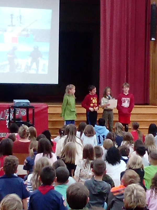 CHES students perform at Veterans' Day Program