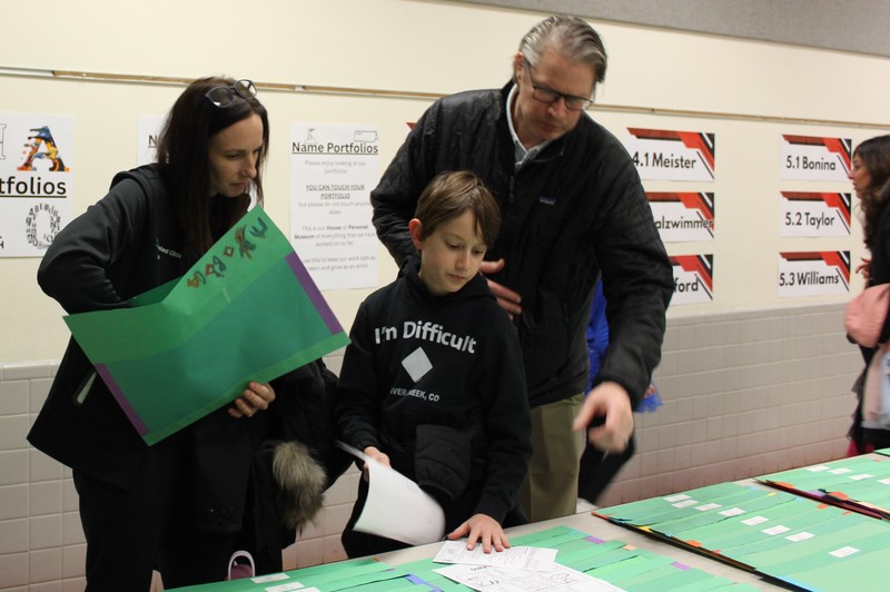 Parents and student at the GALA.