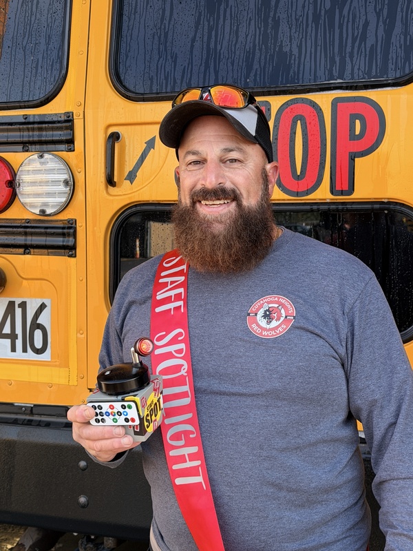 Doug DiDio with Staff Spotlight Award