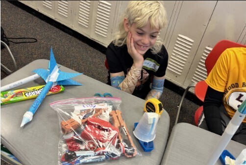 Boy with his rocket