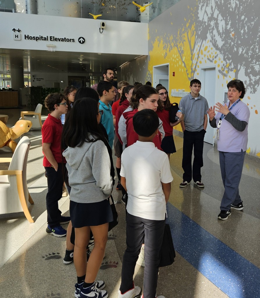 students on a tour of NCH