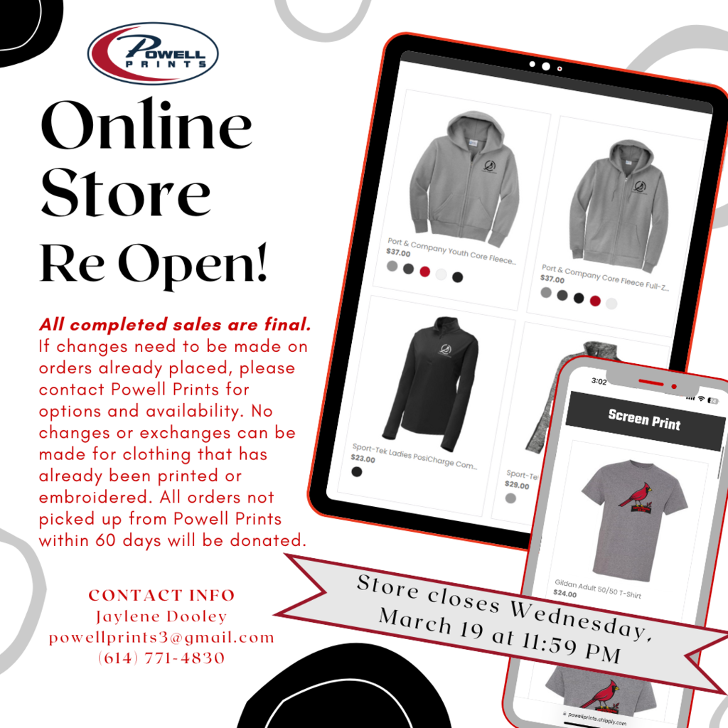 Store has reopened & closes Wednesday, March 19 at 11:59 PM
