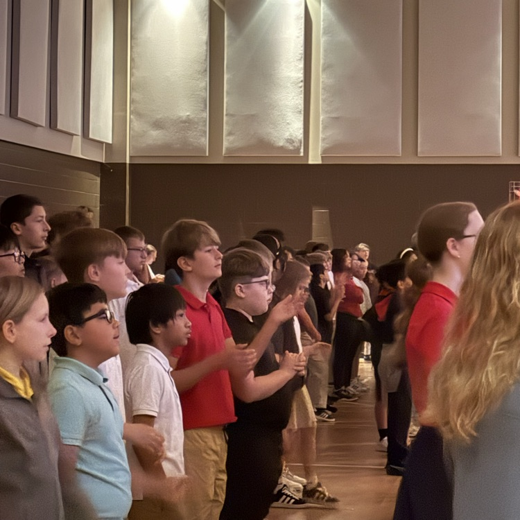 students were worshiping in chapel