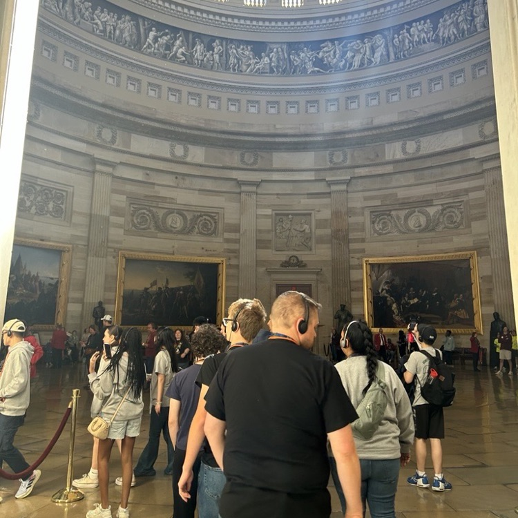 Cypress group touring the US Capitol