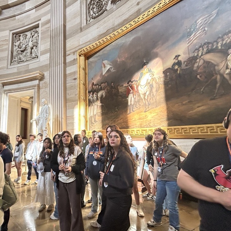 Cypress group touring the US Capitol
