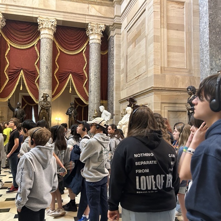 Cypress group touring the US Capitol