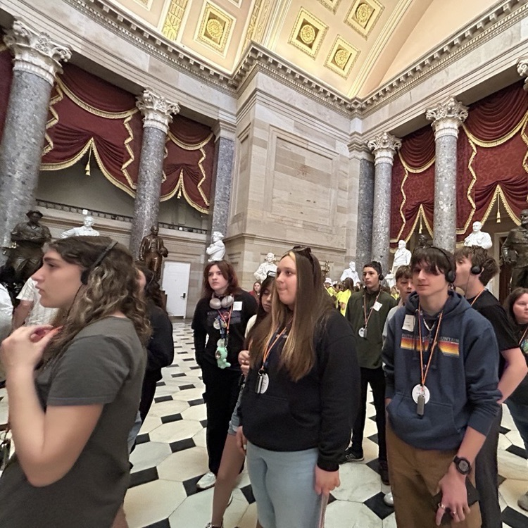 Cypress group touring the US Capitol
