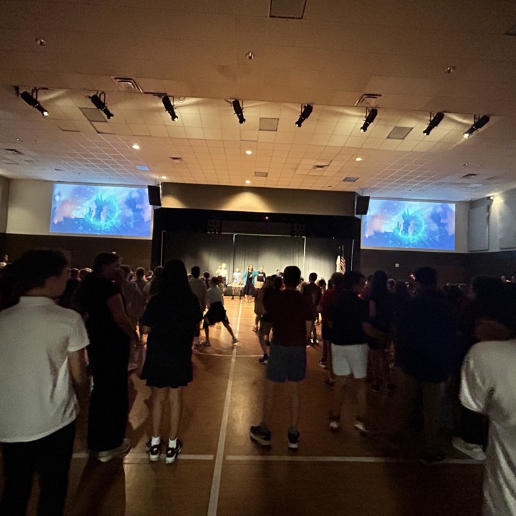 students worshipping in chapel