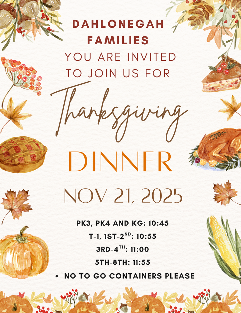 Thanksgiving Dinner Tomorrow!